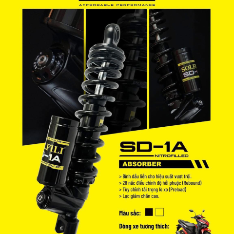 Phuộc Solfili SD-1A cho Vario 125/150 chính hãng