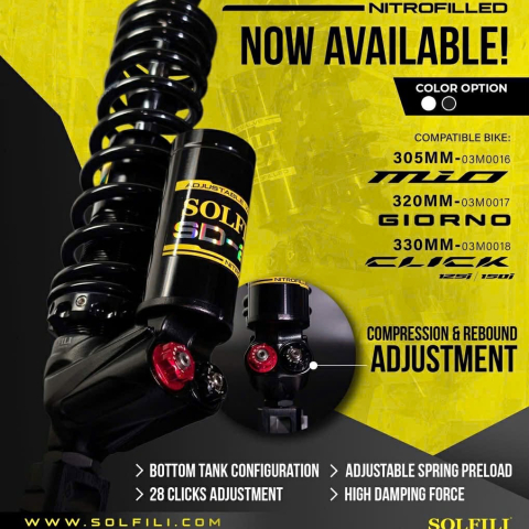 Phuộc Solfili SD-2A cho Vario 125/150 chính hãng