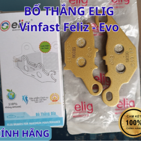 Bố thắng đĩa trước Elig cho Vinfast Feliz - Evo