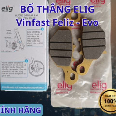 Bố thắng đĩa trước Elig cho Vinfast Feliz - Evo