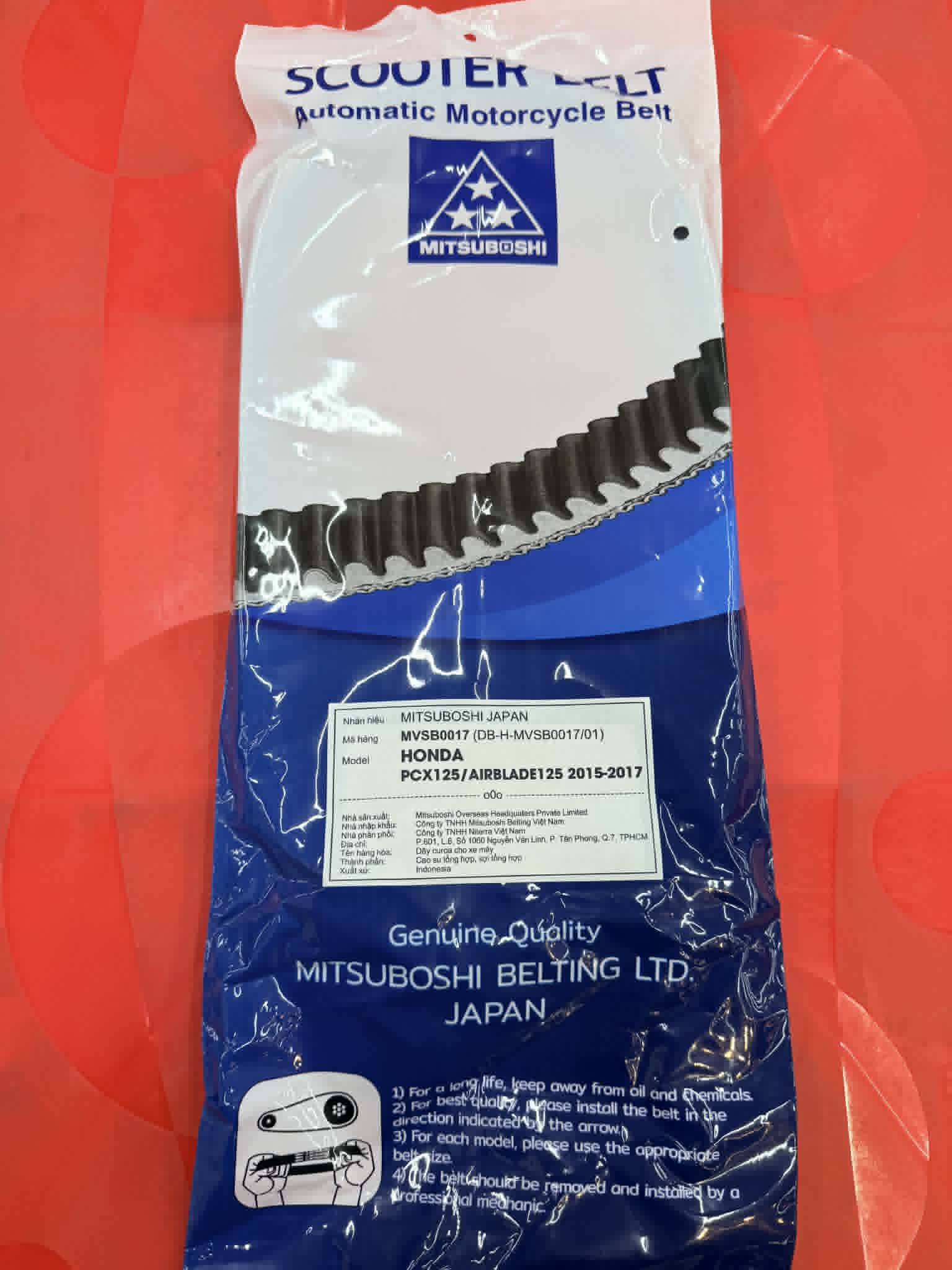 Dây curoa Mitsuboshi cho Honda PCX125/ AB125 (MVSB0017)