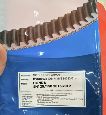 Dây curoa Mitsuboshi cho SH125/ SH150 2013-2019 (MVSB0033)