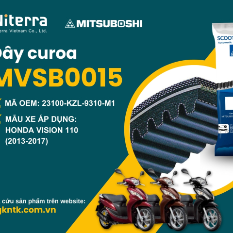 Dây curoa Mitsuboshi cho Vision 110 (MVSB0015)