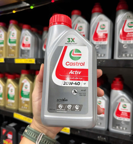 Nhớt Castrol Activ 20W40 0,8L dành cho xe số