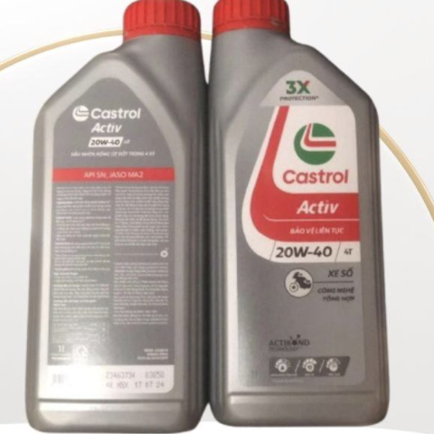 Nhớt Castrol Activ 20W40 1L dành cho xe số
