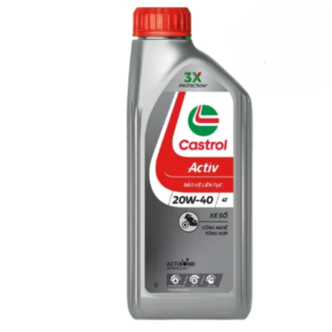 Nhớt Castrol Activ 20W40 1L dành cho xe số
