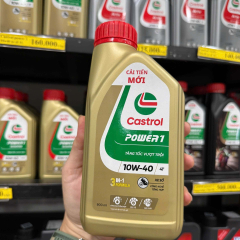 Nhớt Castrol Power 1 10W40 0,8L dành cho xe số