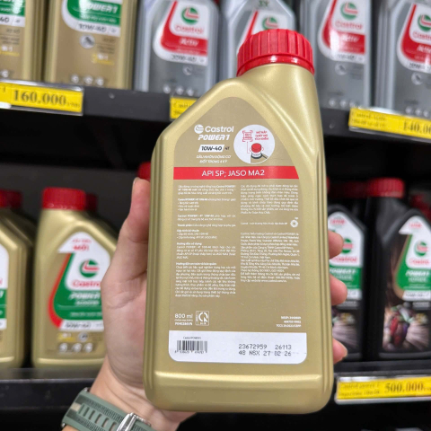 Nhớt Castrol Power 1 10W40 0,8L dành cho xe số