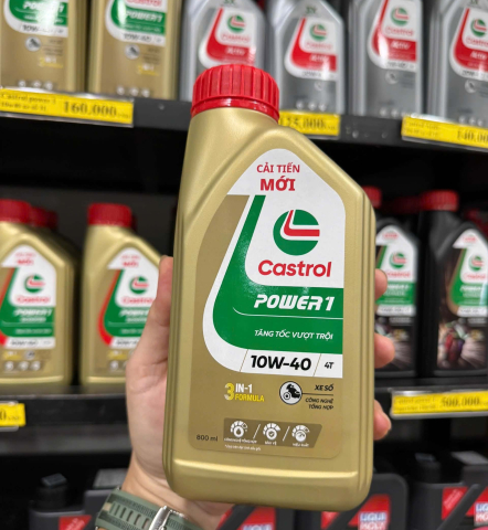 Nhớt Castrol Power 1 10W40 0,8L dành cho xe số