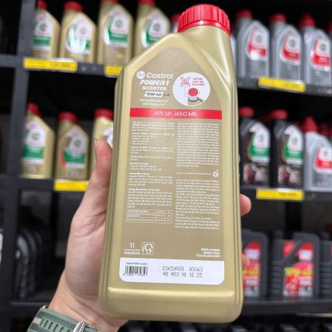Nhớt Castrol Power 1 Scooter 10W40 1L dành cho xe tay ga