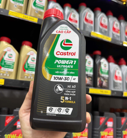 Nhớt Castrol Power 1 Ultimate 10W30 1L dành cho xe số Honda