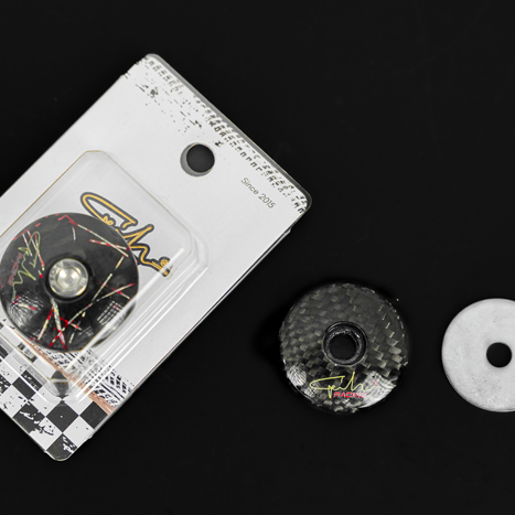 Nút che chân kính GH Racing carbon sợi