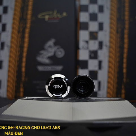 Nút che chân kính GH Racing nhôm CNC cho Lead ABS