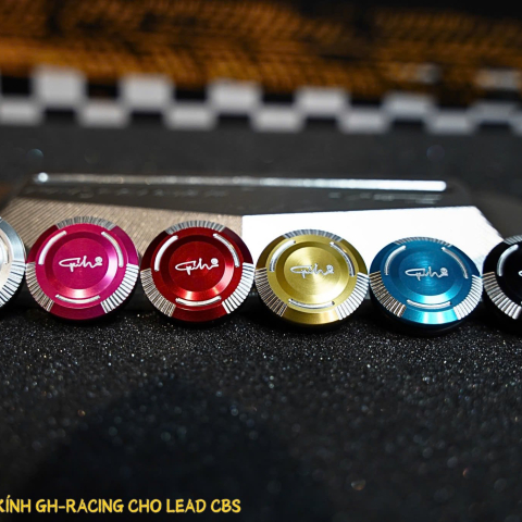 Nút che chân kính GH Racing nhôm CNC cho Honda Lead CBS