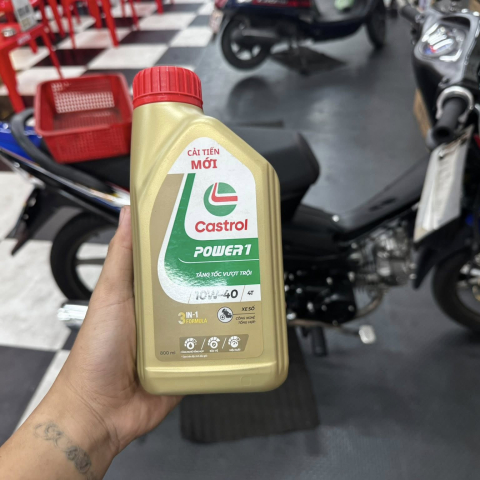 Nhớt Castrol Power 1 10W40 0,8L dành cho xe số