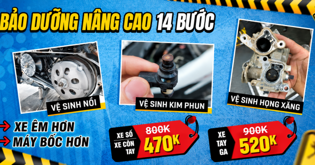 Bảo dưỡng nâng cao 14 bước - Chăm sóc toàn diện cho xế yêu