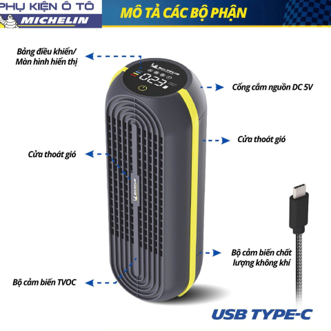 Máy lọc không khí Michelin ML79 cho Ô tô
