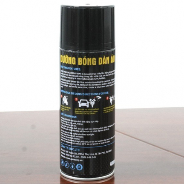 Chai dưỡng bóng dàn áo GoRacing