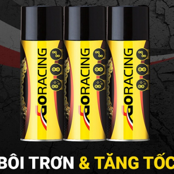 Chai xịt bôi trơn sên GoRacing