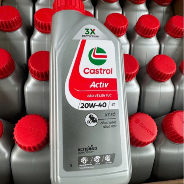 Nhớt Castrol Activ 20W40 1L dành cho xe số