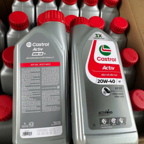 Nhớt Castrol Activ 20W40 1L dành cho xe số