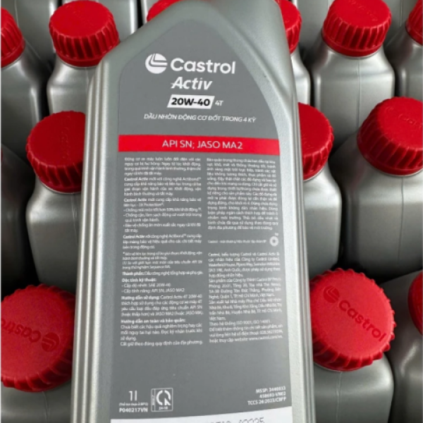 Nhớt Castrol Activ 20W40 1L dành cho xe số