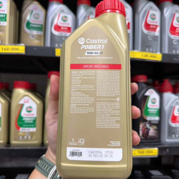 Nhớt Castrol Power 1 10W40 1L dành cho xe số