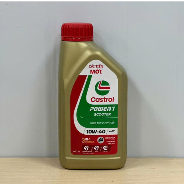 Nhớt Castrol Power 1 Scooter 10W40 0,8L dành cho xe tay ga