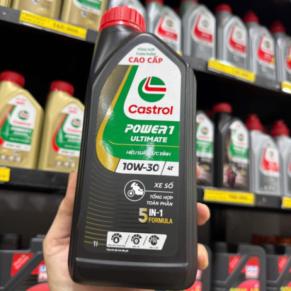 Nhớt Castrol Power 1 Ultimate 10W30 1L dành cho xe số Honda