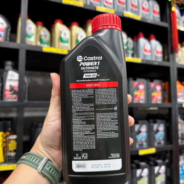 Nhớt Castrol Power 1 Ultimate Superbike 10W50 dành cho các dòng xe số phân khối lớn