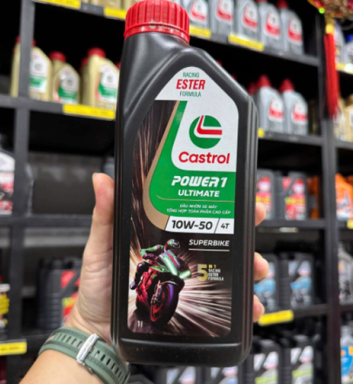 Nhớt Castrol Power 1 Ultimate Superbike 10W50 dành cho các dòng xe số phân khối lớn