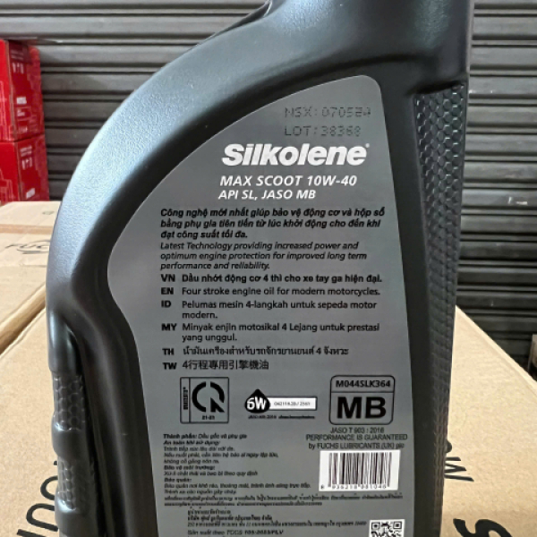  Nhớt Fuchs Silkolene Max Scoot 10W40 4T 0.8L