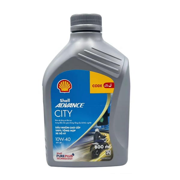 Nhớt Shell Advance City 10W40 0,8L