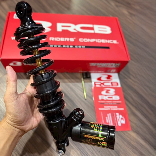 Phuộc RCB Tarmax đen ty vàng cho Vario 160, Click 160 chính hãng