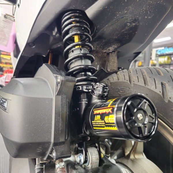 Phuộc RCB Tarmax đen ty vàng cho Vario 160, Click 160 chính hãng