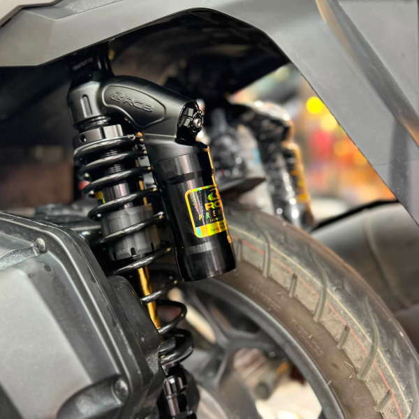 Phuộc RCB VD ty vàng cho Honda AB 125/160 (mẫu 4val) chính hãng