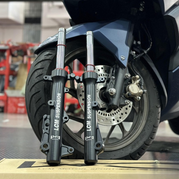 Phuộc trước LCM ty bạc cho Vario 160, Click 160