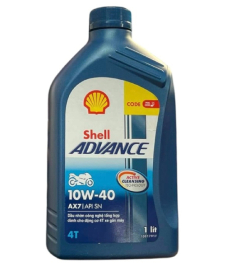 Nhớt Shell Advance 4T AX7 10W40 Synthetic Based 1L