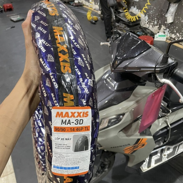 Vỏ Maxxis 90/90-14 gai kim cương 3D