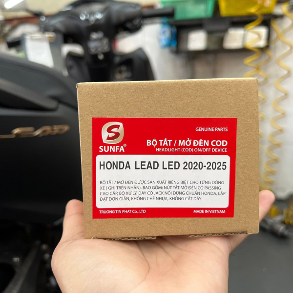 Bộ công tắc đèn Sunfa cho Lead 2020 - 2025 đèn led
