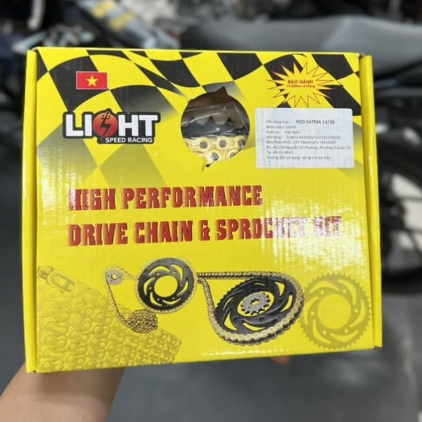 Bộ Nhông sên dĩa Light cho Satria, Raider