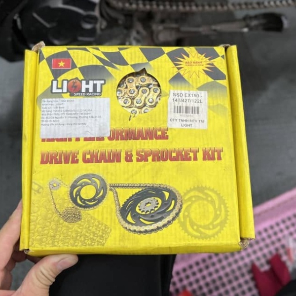 Bộ Nhông sên dĩa Light cho Yamaha Exciter 150