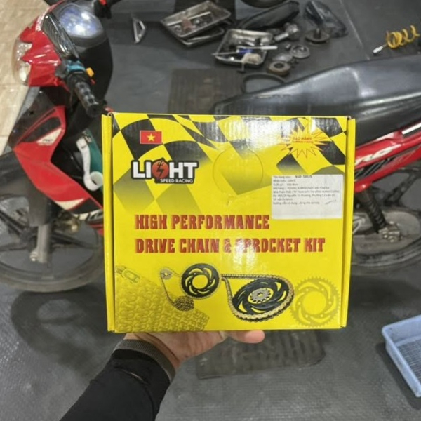 Bộ nhông sên dĩa Light cho Yamaha Sirius/Jupiter xăng cơ 