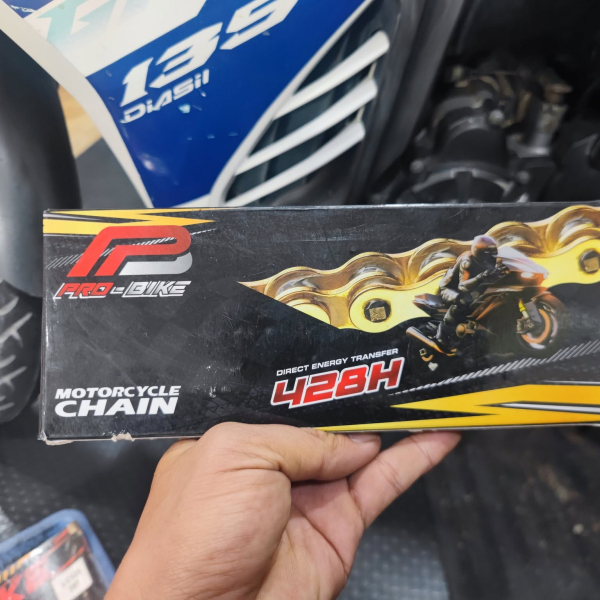 Bộ nhông sên dĩa Pro-Bike cho Exciter 135 sên vàng 428H (14T-39T)