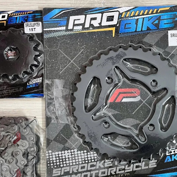 Bộ nhông sên dĩa Pro-Bike cho Sirius 15T - 36T- Sên 428 