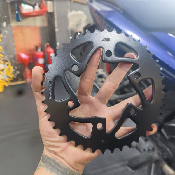 Bộ nhông sên dĩa Pro-Bike tán đúc vàng đen cho Exciter 150 (42T) 428HS