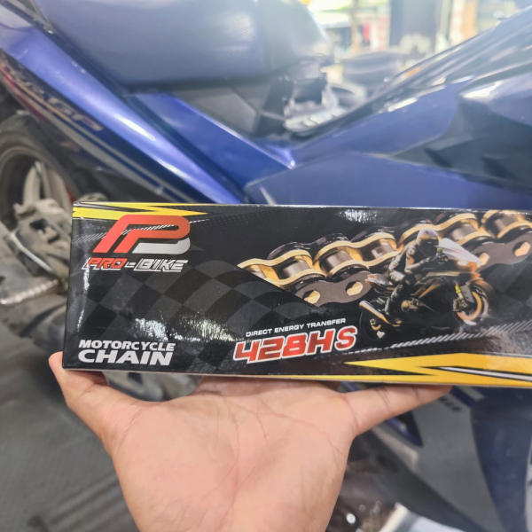 Bộ nhông sên dĩa Pro-Bike tán đúc vàng đen cho Exciter 150 (42T) 428HS