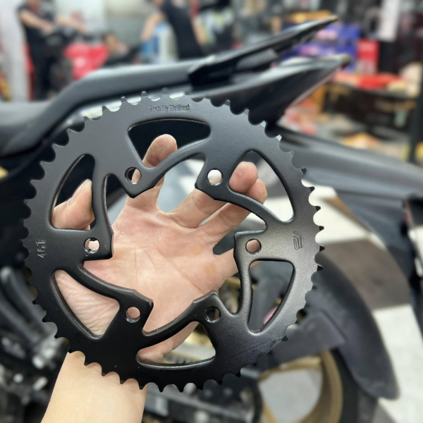 Bộ nhông sên dĩa Pro-Bike tán đúc vàng đen cho Exciter 155 (46T) 428HS