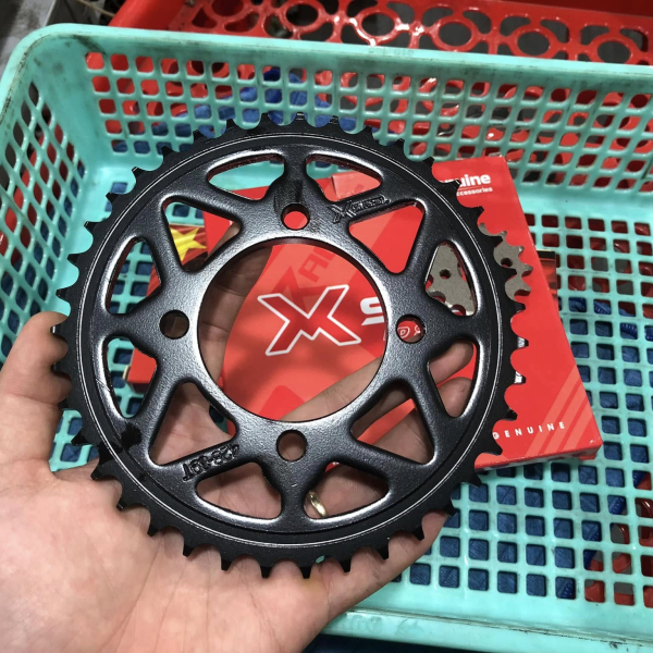 Bộ nhông sên dĩa X1R cho Exciter 135 (114L, Đen)