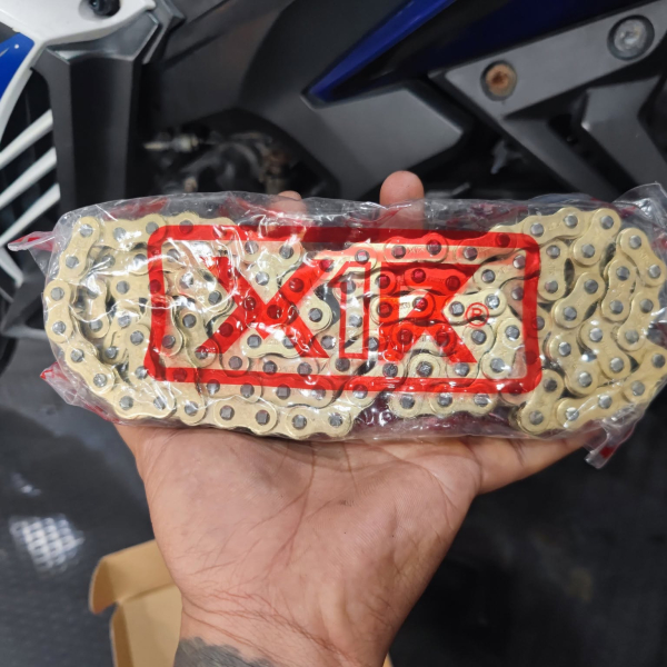 Bộ nhông sên dĩa X1R cho Exciter 135 (114L, Vàng - Crom)